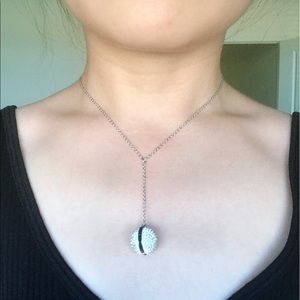 🆕 Swarovski crystal ball pendant necklace
